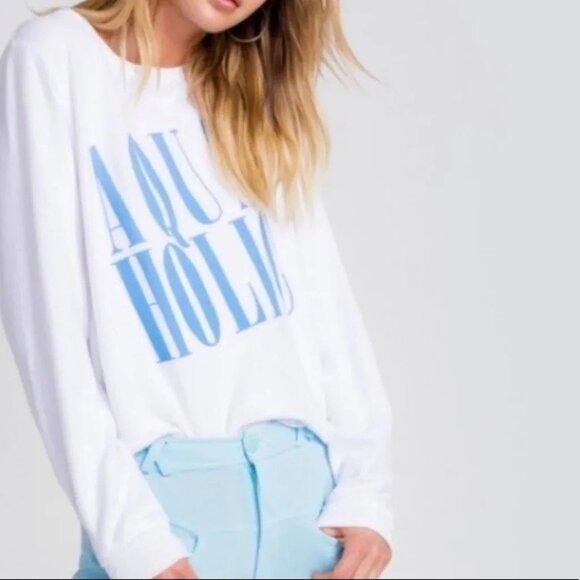 Wildfox Aqua Holic Sweater, size XS - Picture 1 of 9